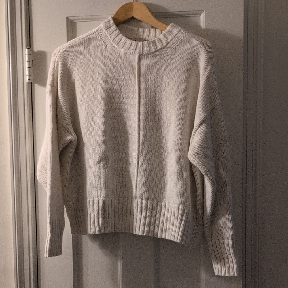 a new day Cream Crewneck Sweater